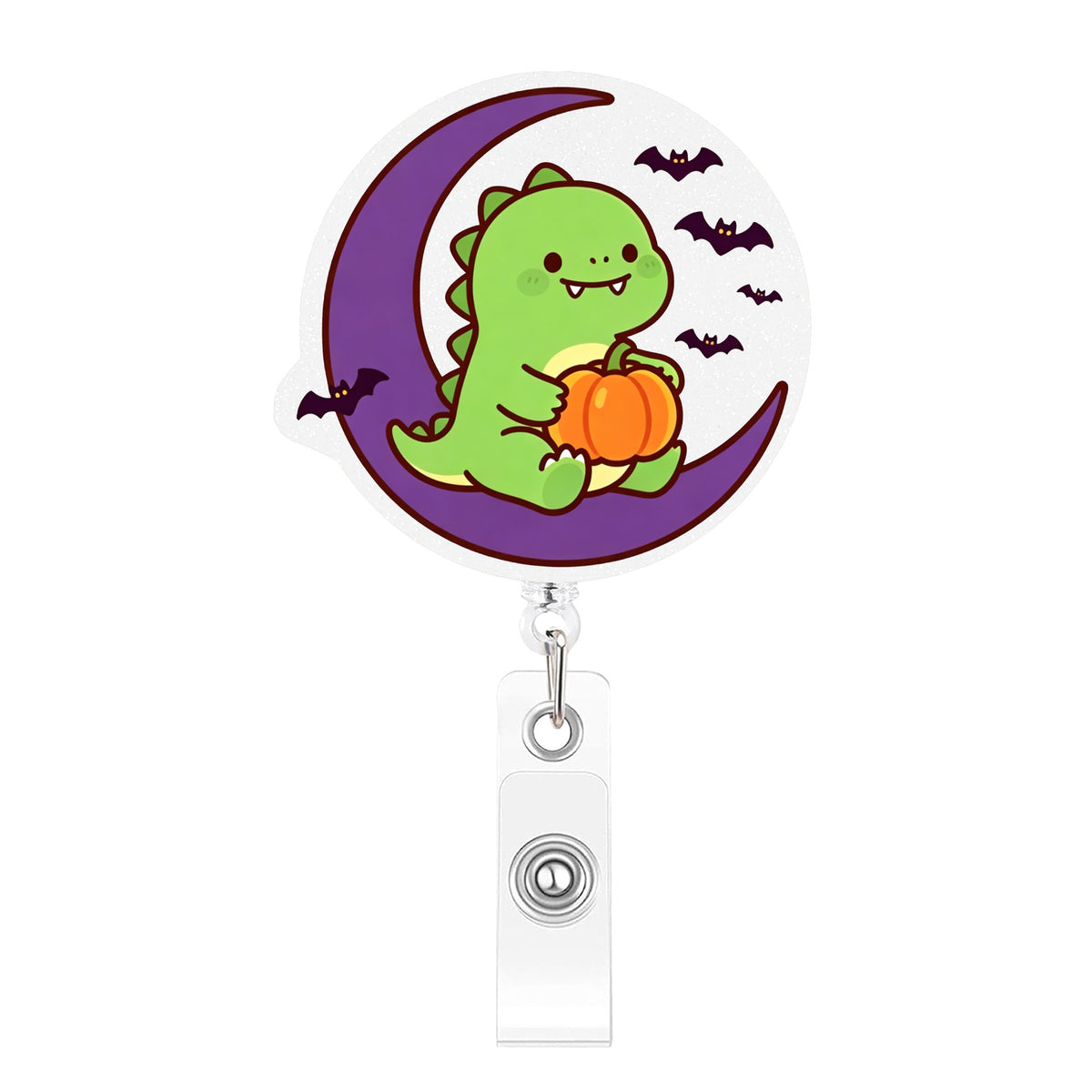 Halloween Dinosaur Nurse Badge Holder