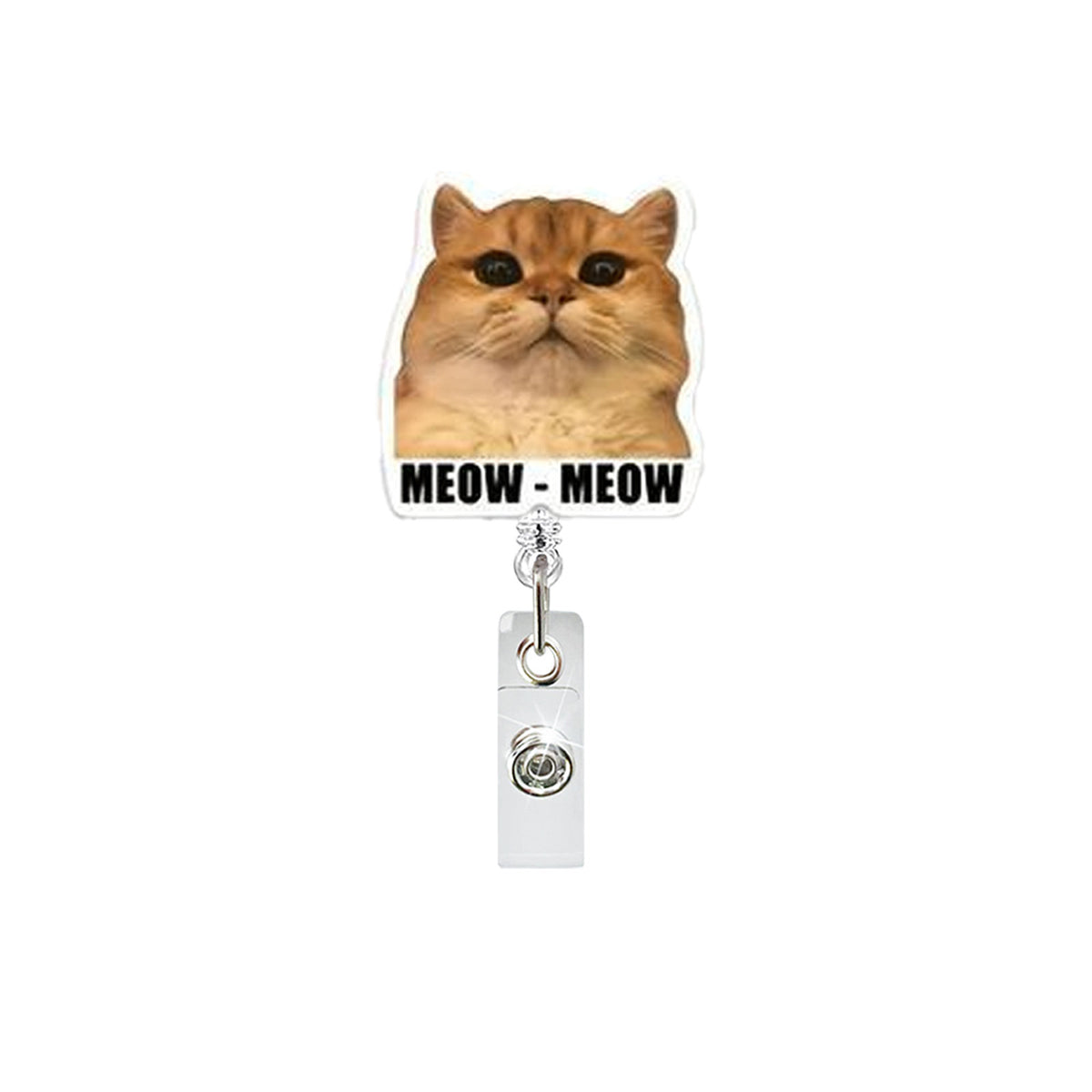 Funny Cat Nurse Badge Holder