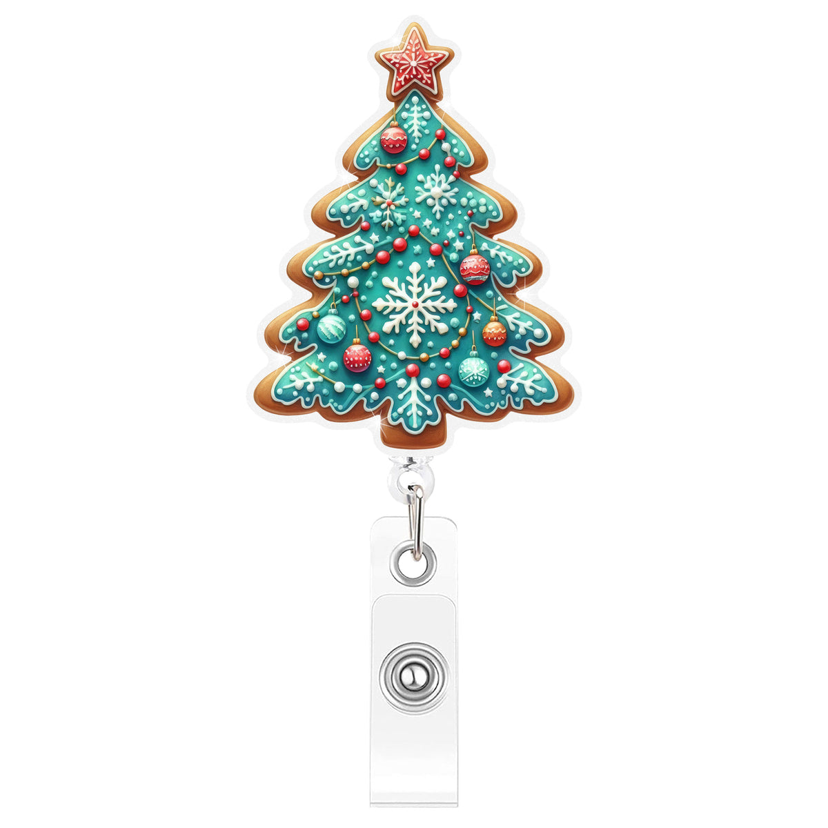 Gingerbread Christmas Nurse Badge Holder