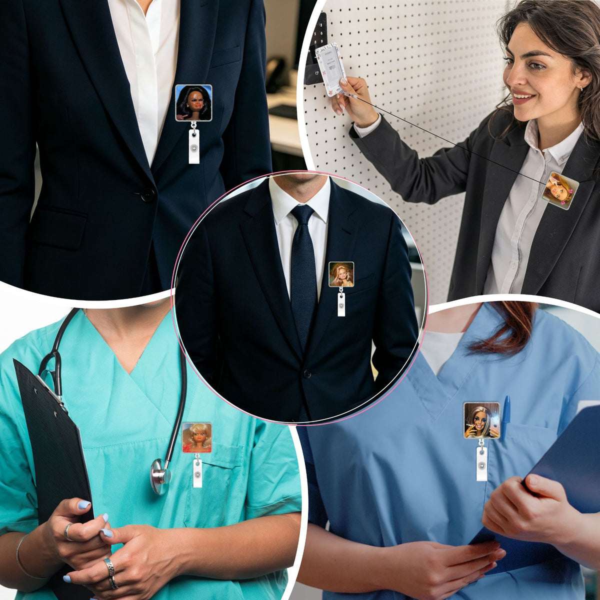 Barbie Meme Nurse Badge Holder