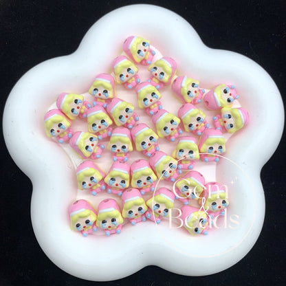 Mini Cry Baby Hand Painted Beads (5pcs)