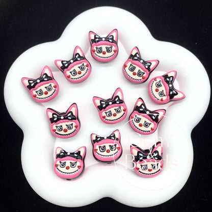 Bow Band Bubu Hand Painted Beads 1pc